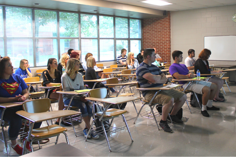 classroom with students